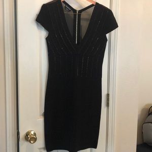 Black Bebe Dress (Fitted)